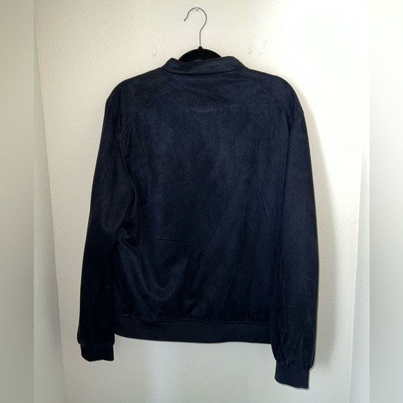 Men’s Zara Blue Suede Zip Jacket - Picture 2 of 2